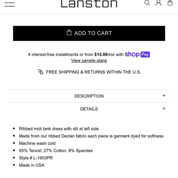 Anthropologie | LANSTON pencil midi dress | sz L | NWOT - Picture 10 of 11